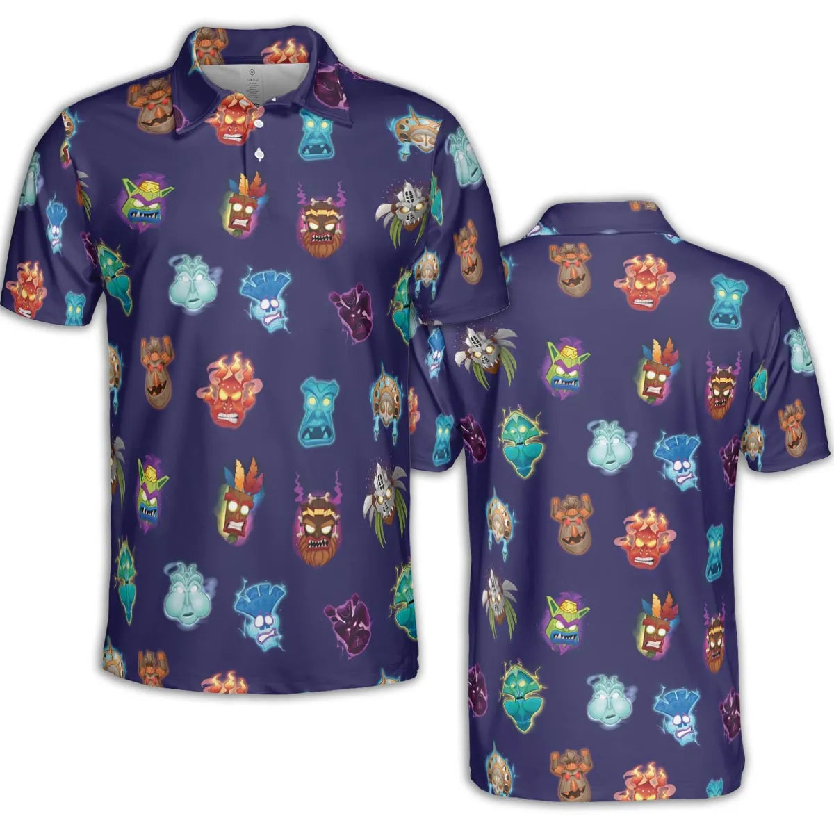 Crash Style Crash Bandicoot AOP Men/Women Polo Shirt