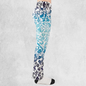 Blue Moggle Final Fantasy Flare Leggings
