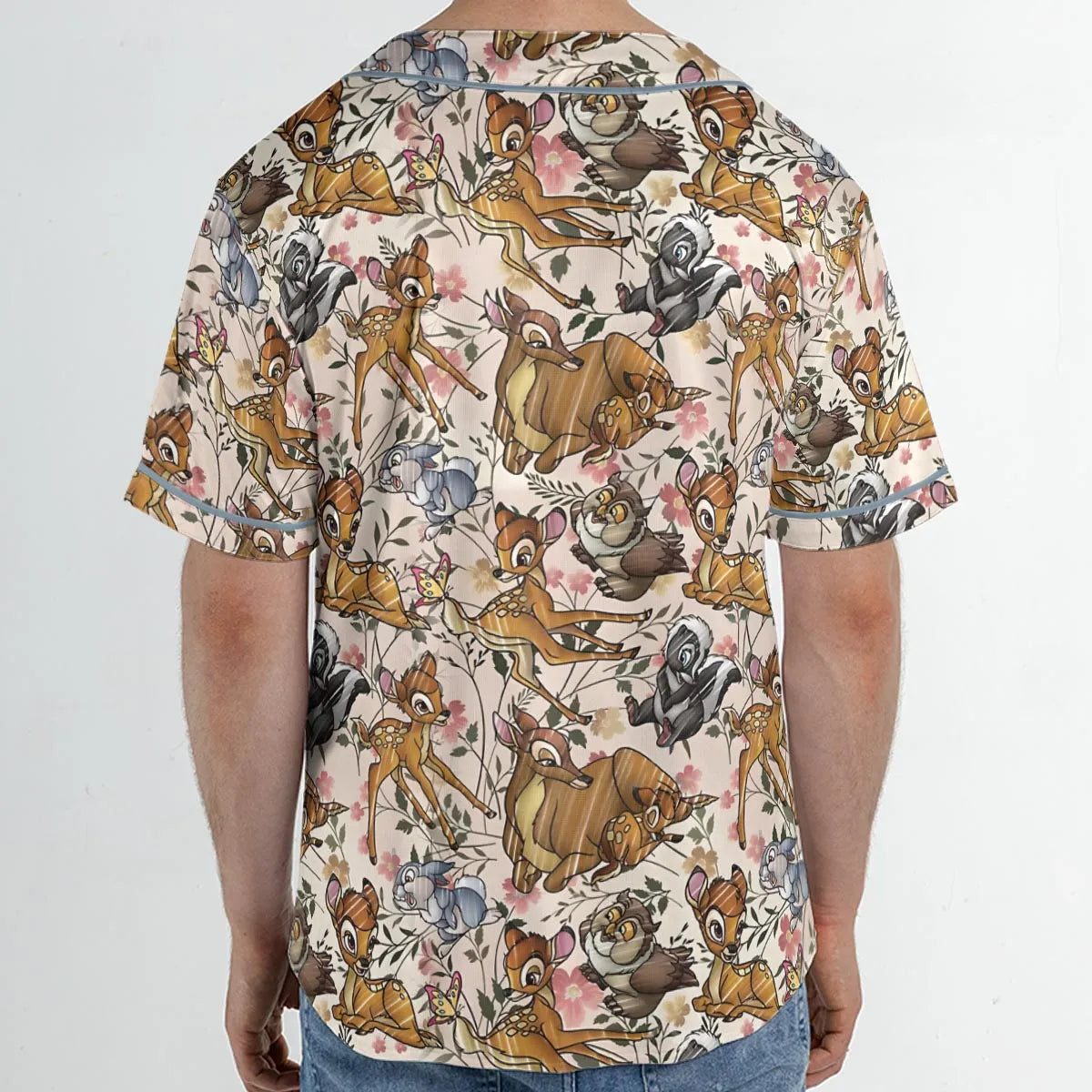 Little Wild Bambi Unisex Baseball Jersey