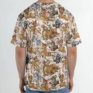 Little Wild Bambi Unisex Baseball Jersey