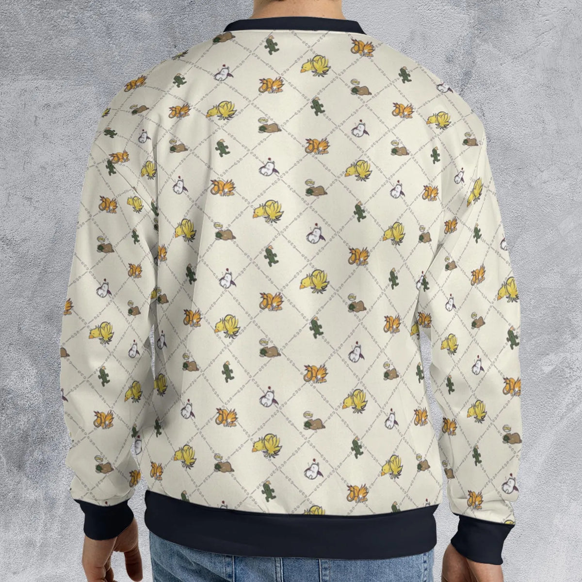 Final Fantasy Sleeping Creatures Pattern All-over Print Sweatshirt