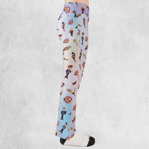 The Nanny Animated Characters Flare Leggings