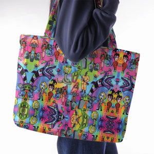 Hauntingly Stylish Beetlejuice Large Tote Bag