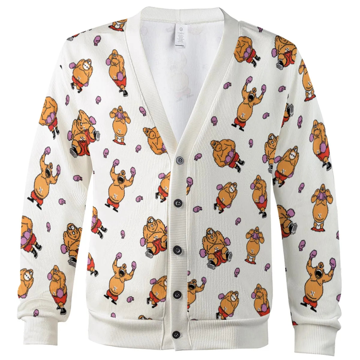 King Hippo Punch Out Cardigan
