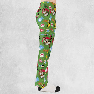 Santa Know Him Elf Flare Leggings