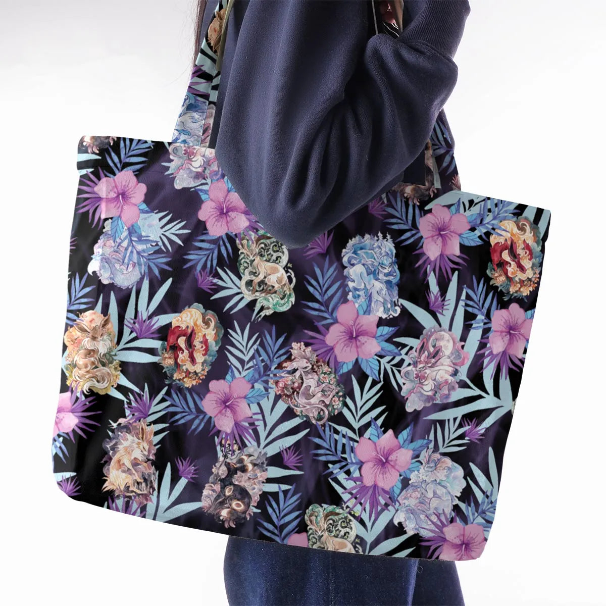 Eevee Evolutions Fancy Style Large Tote Bag