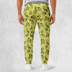 Kermit riding a bike Sweatpants