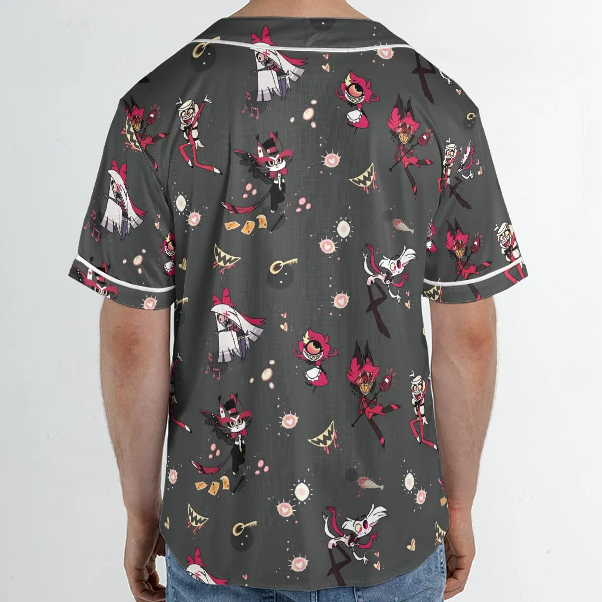 Helluva Hazbin Unisex Baseball Jersey