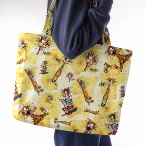 Bill The Cat Bloom County Large Tote Bag