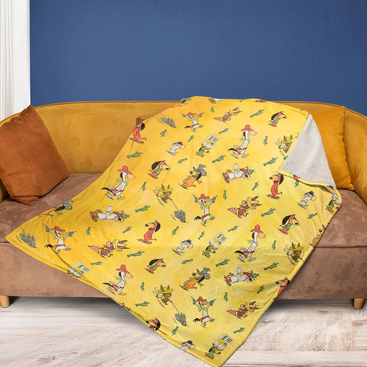 The Quick Draw McGraw Show Characters Fleece Blanket
