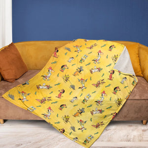 The Quick Draw McGraw Show Characters Fleece Blanket
