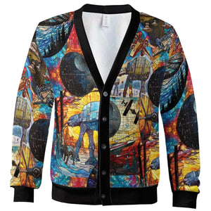Spaceships Death Star Suncatcher Glass Cardigan