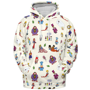 Schoolhouse Rock Characters All-over Print Hoodie