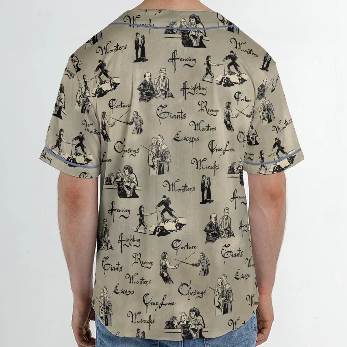Hencing Fighting The Princess Bride Unisex Baseball Jersey