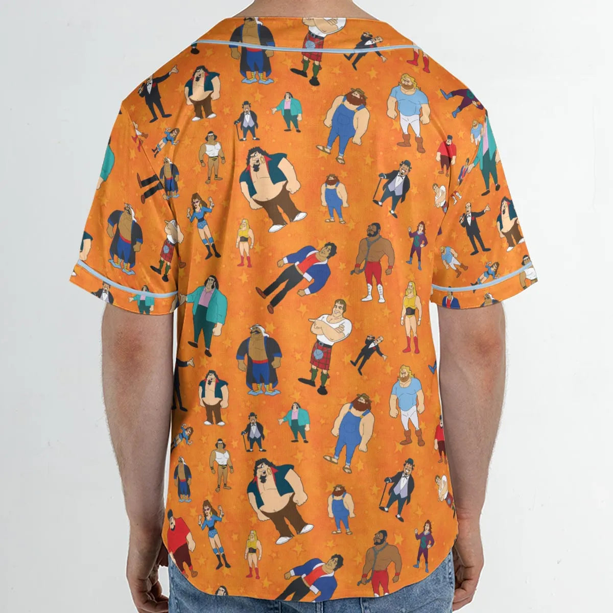 80s Hulk Rock 'n' Wrestling Characters Unisex Baseball Jersey