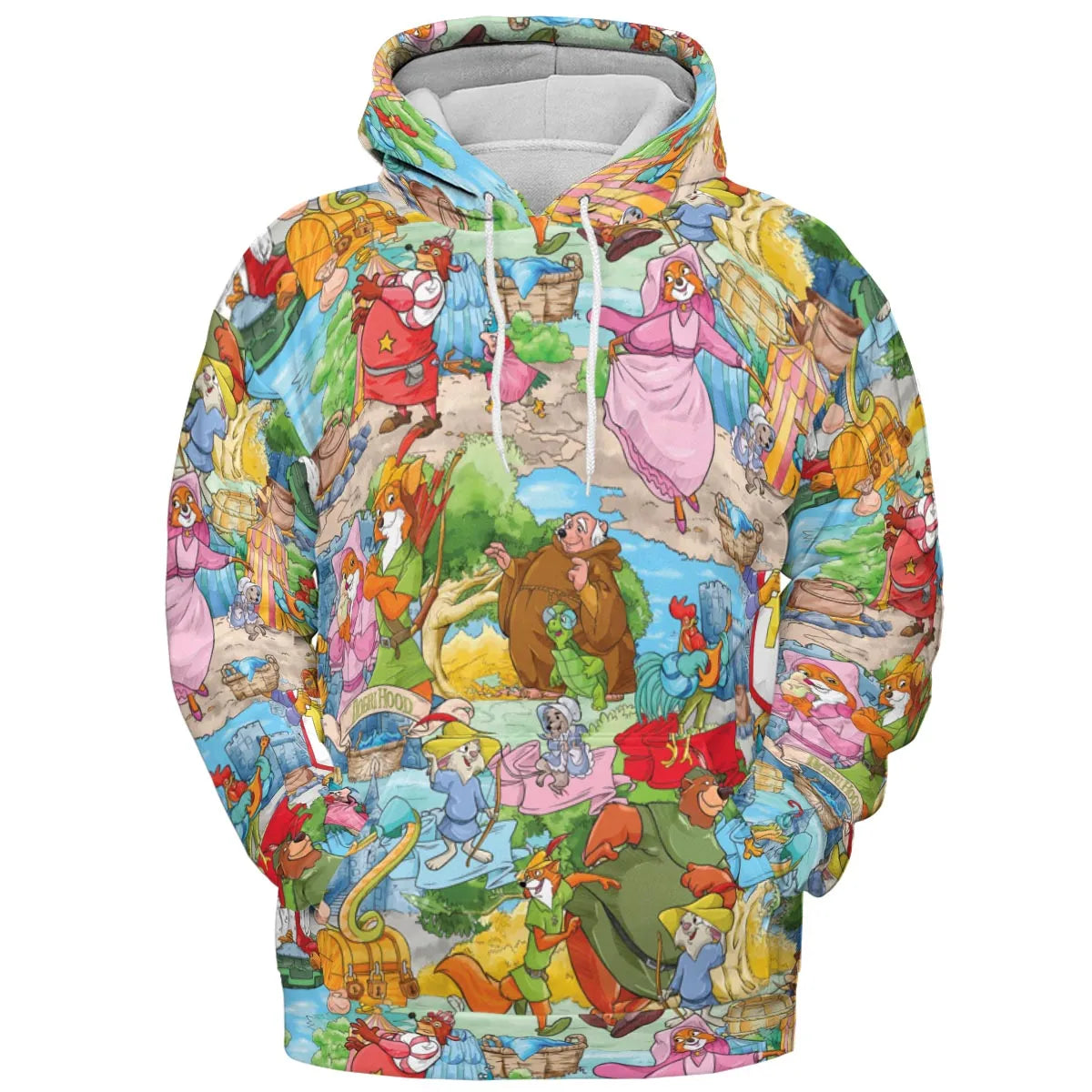 Archer Wood Plaid Robin Hood All-over Print Hoodie