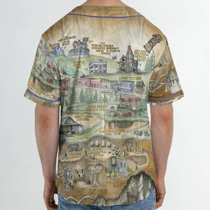 The Goonies Adventure Map Unisex Baseball Jersey