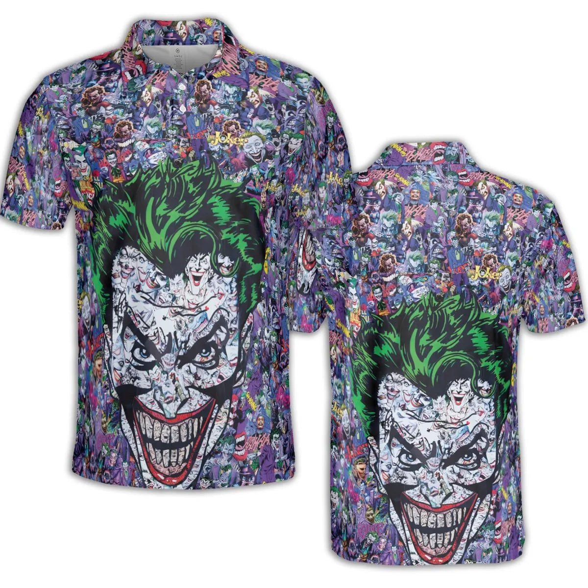 Joker The Most Favourite Characters Pattern AOP Men/Women Polo Shirt