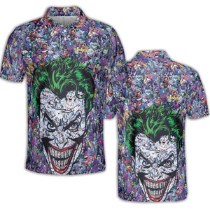 Joker The Most Favourite Characters Pattern AOP Men/Women Polo Shirt