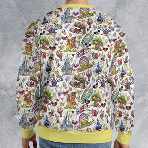All-over Print Sweatshirt - HPY95LZ6 -  - 2
