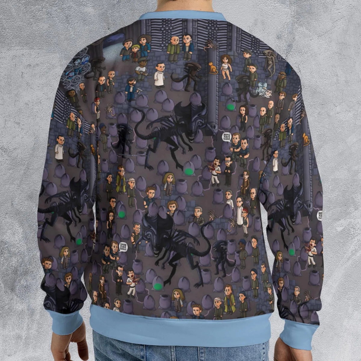 Out of Space Alien All-over Print Sweatshirt
