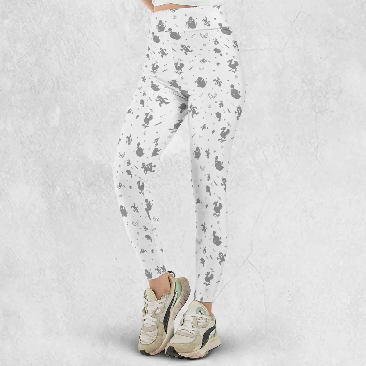 Final Fantasy Creatures Pattern Legging