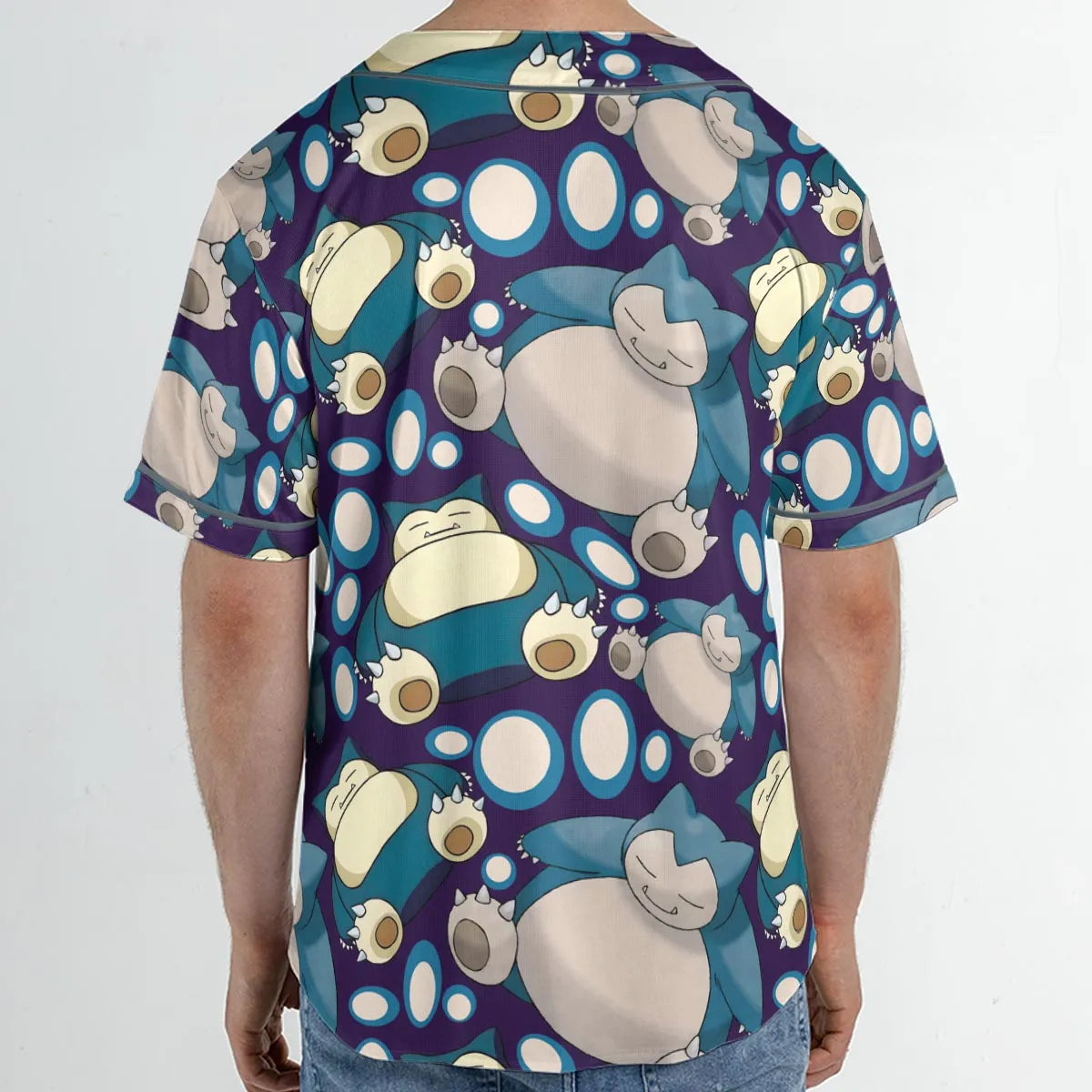 Snorlax Pokemon Unisex Baseball Jersey