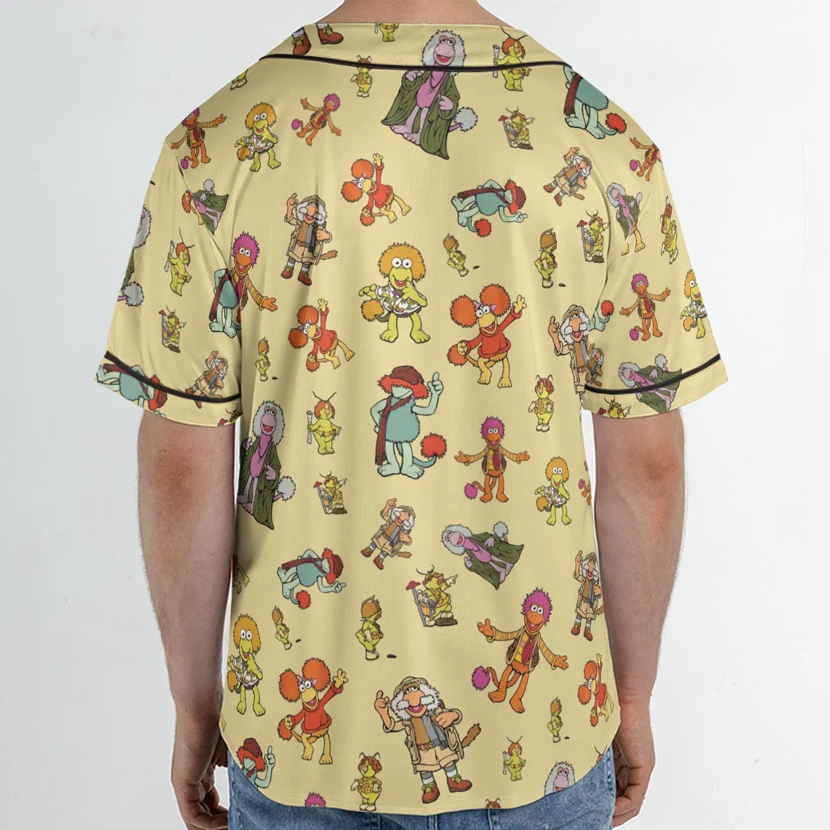 Fraggle Rock Characters Unisex Baseball Jersey