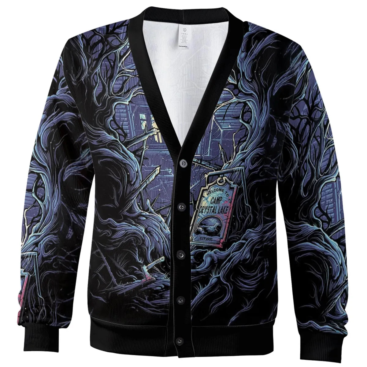 Camp Crystal Chic Friday the 13th Cardigan