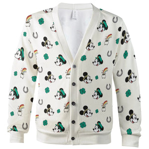 Mickey and Minnie St. Patrick's Day Pattern Cardigan