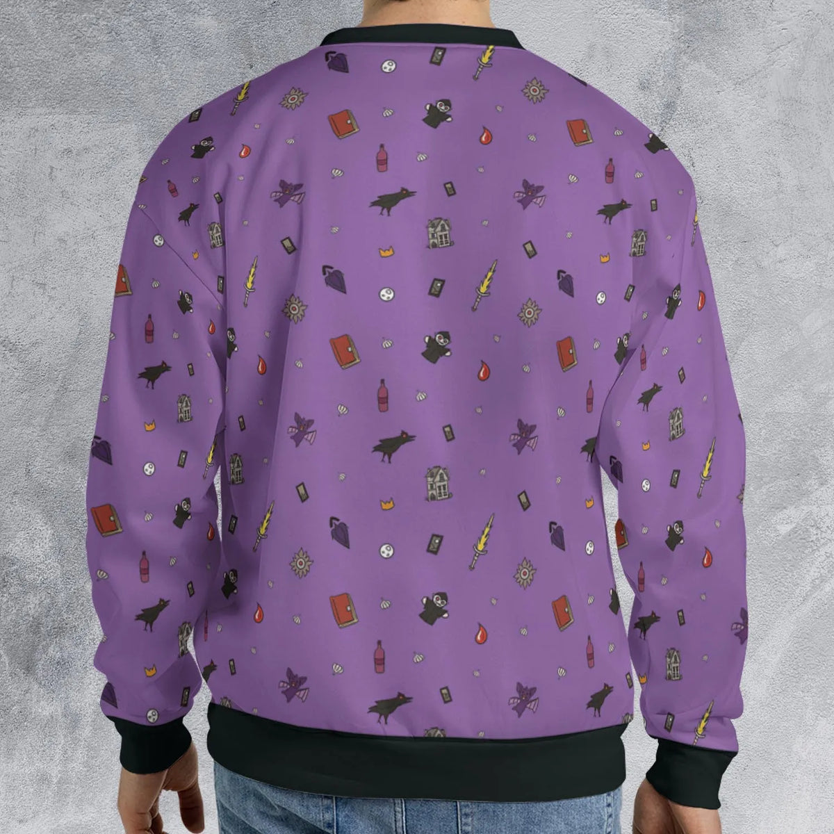Barovia Dungeons and Dragons Pattern All-over Print Sweatshirt