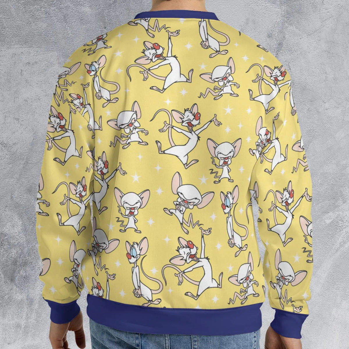 Lab Style Pinky and the Brain All-over Print Sweatshirt