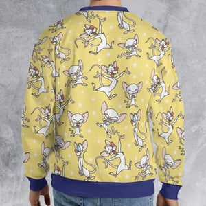 Lab Style Pinky and the Brain All-over Print Sweatshirt