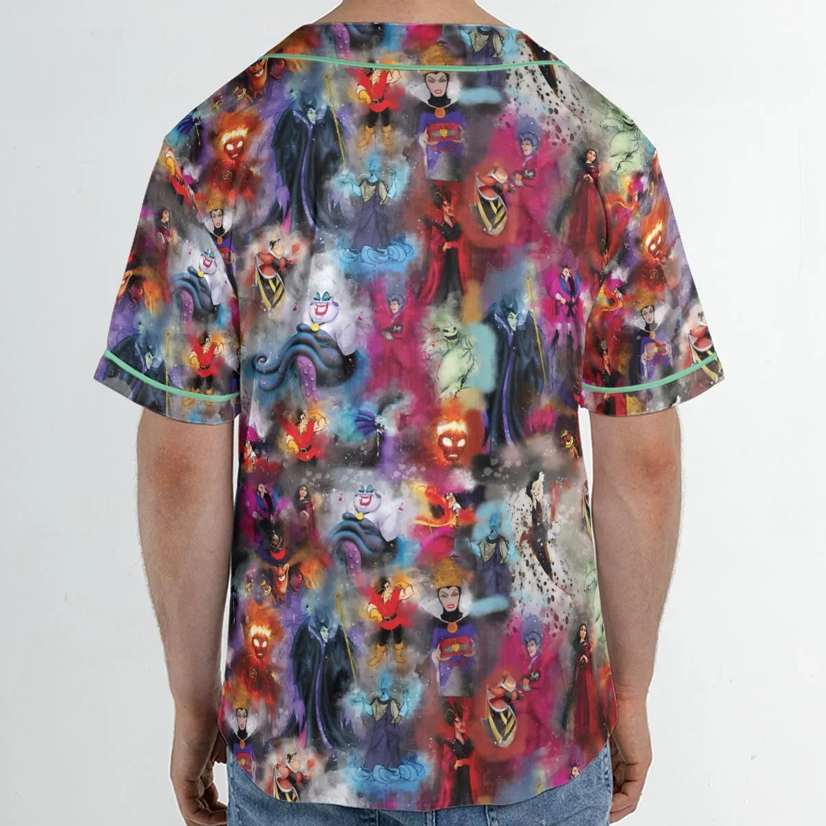 Watercolor Villains Unisex Baseball Jersey