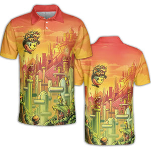 Plumber Kingdom Super Mario AOP Men/Women Polo Shirt