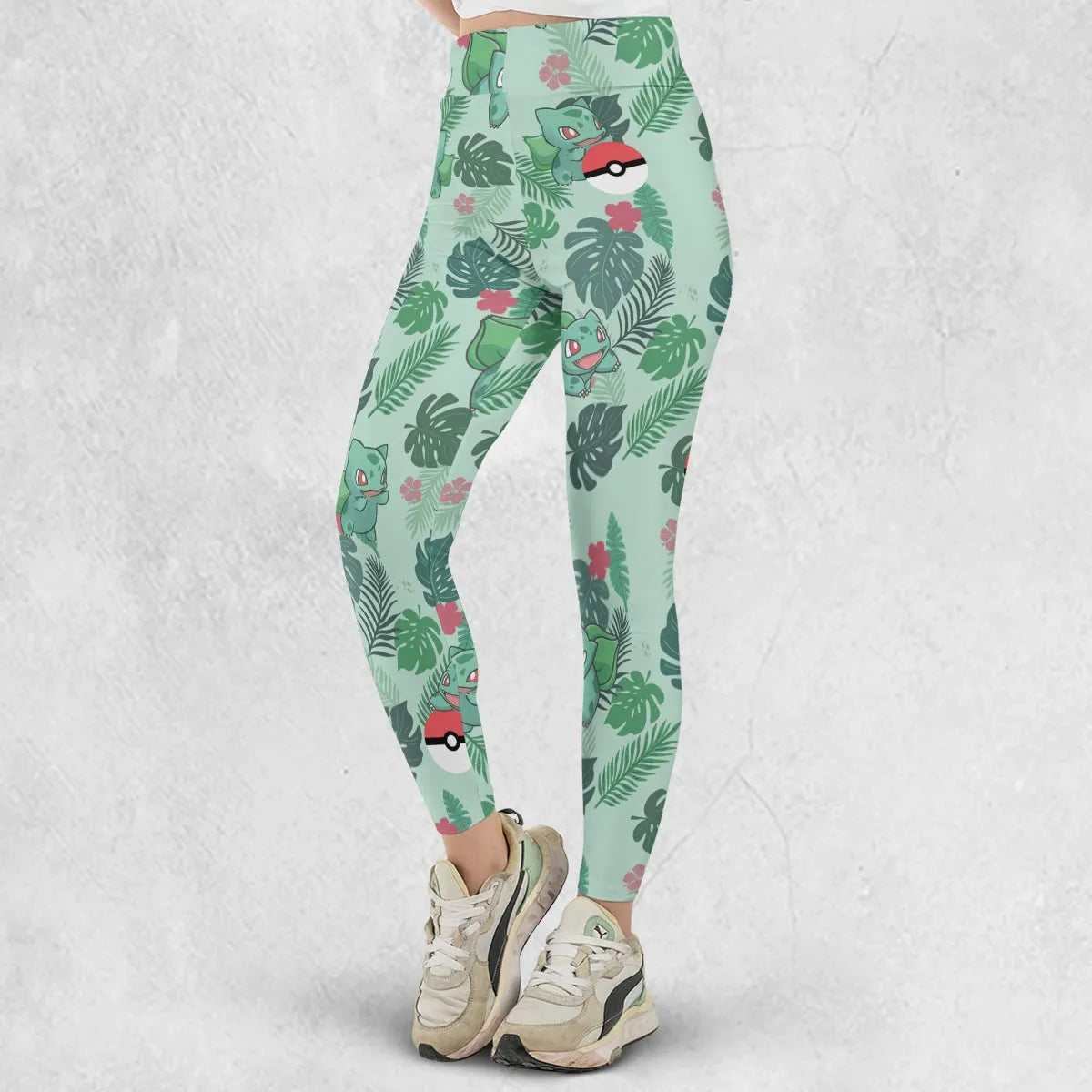 Bulbasaur Pokemon Pattern Legging