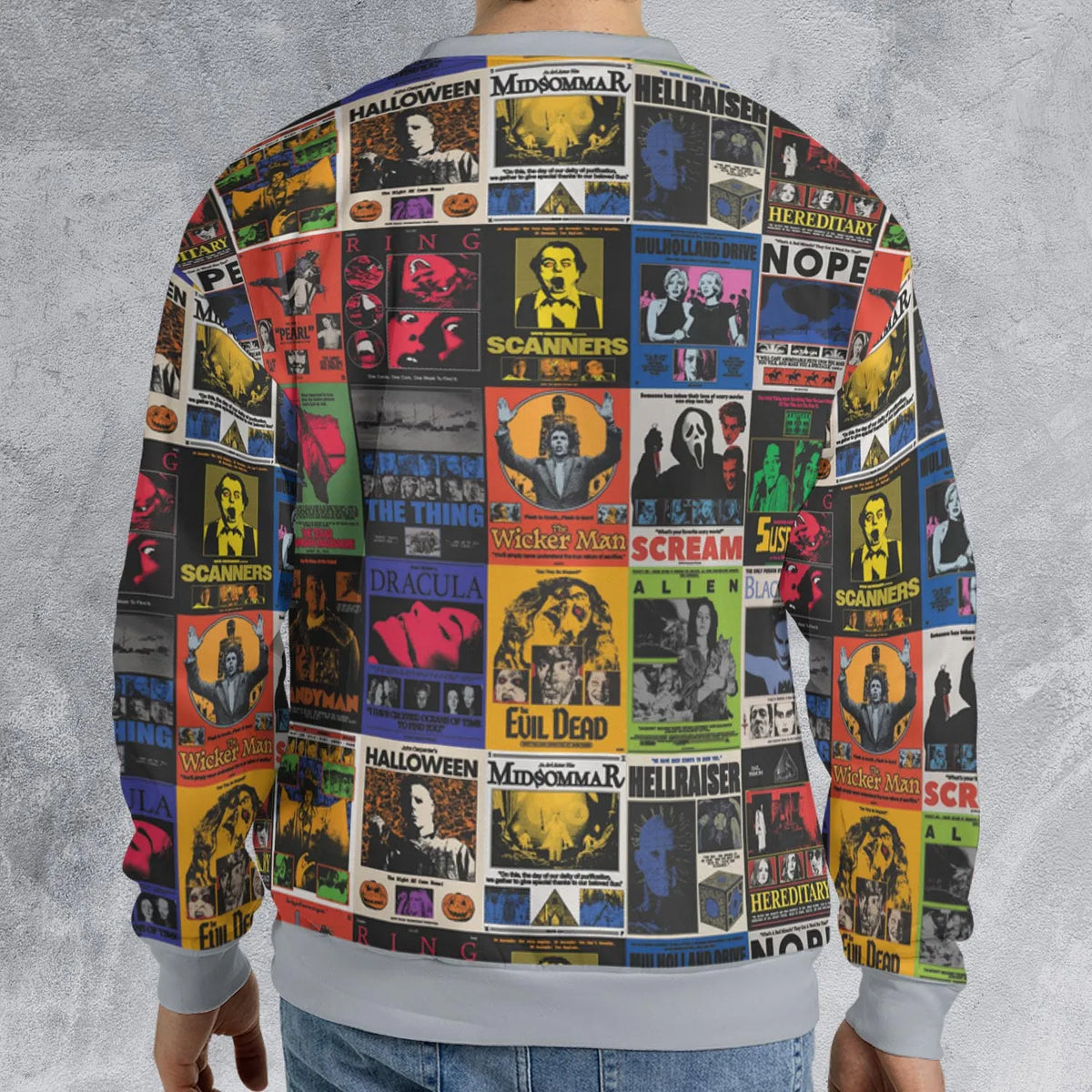 Modern Horror Movies Nope Ghostface Pinhead Pearl Leatherface Halloween All-over Print Sweatshirt