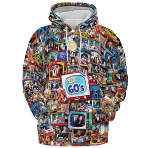 The 60s Classic TV Shows All-over Print Hoodie