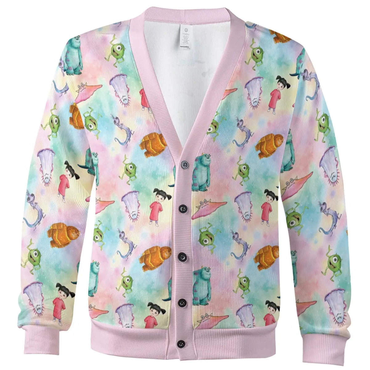 Watercolor Monsters Friends Cardigan