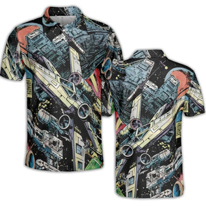 Han Solo Spaceship Star Wars AOP Men/Women Polo Shirt