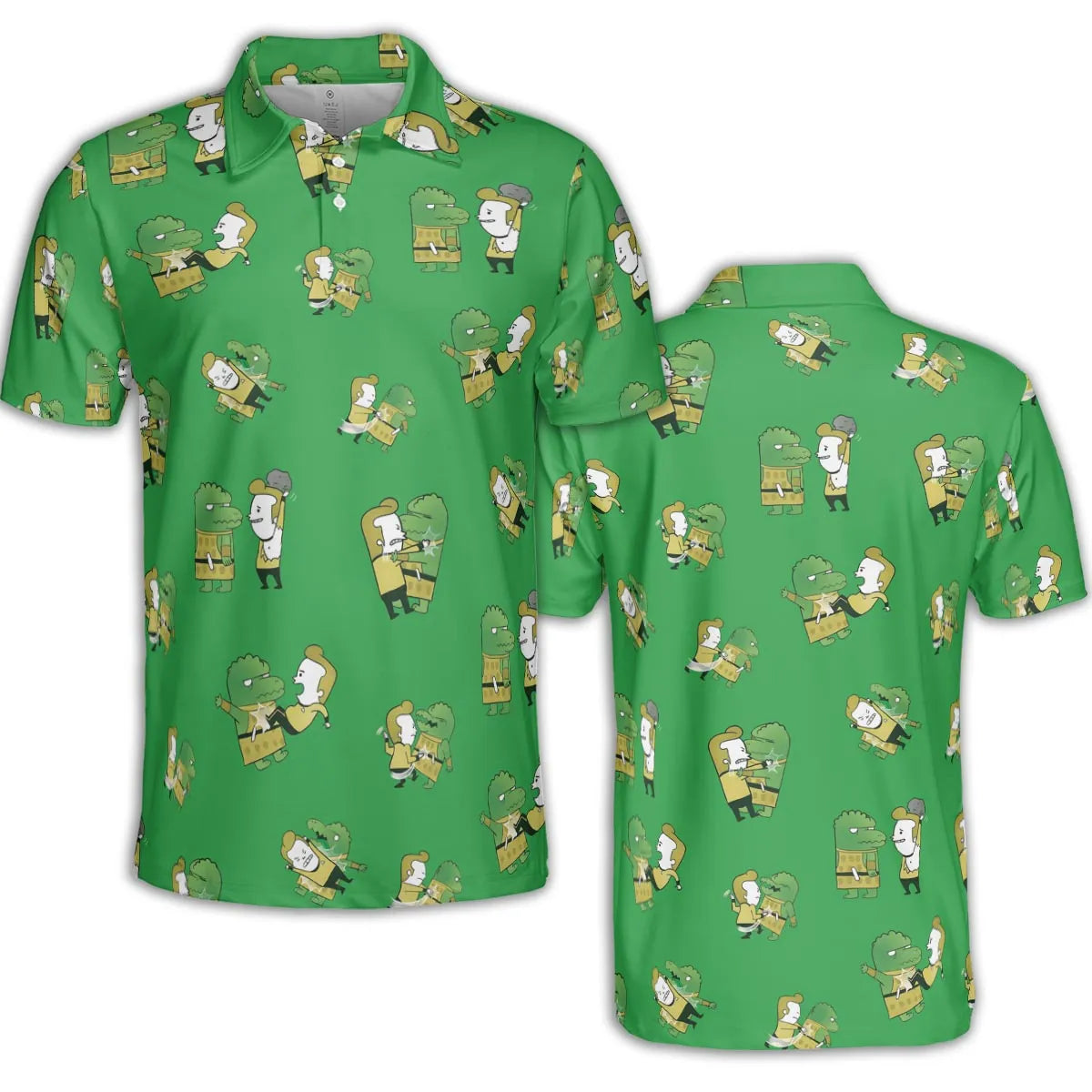 Kirk-Fu With Gorn Star Trek AOP Men/Women Polo Shirt