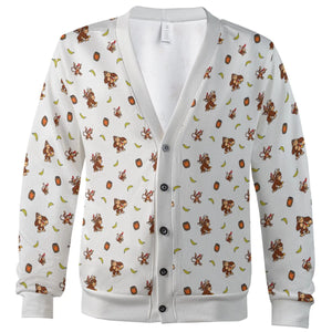 Nintendo Donkey Kong Characters Pattern Cardigan