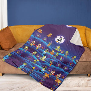 Horror Night The Simpsons Fleece Blanket