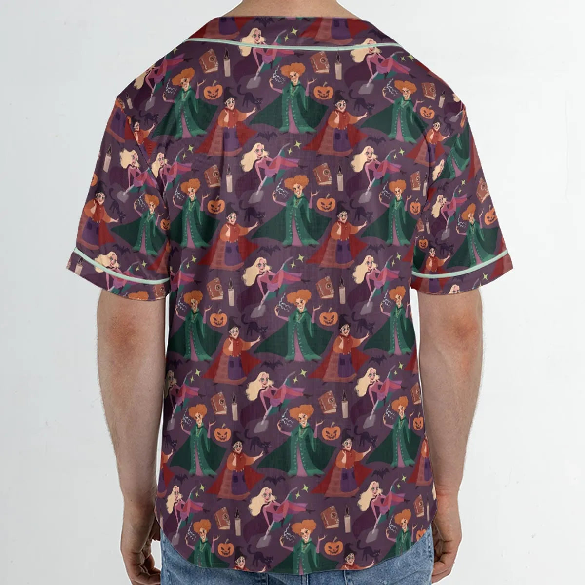 Sanderson Sisters Pattern Unisex Baseball Jersey