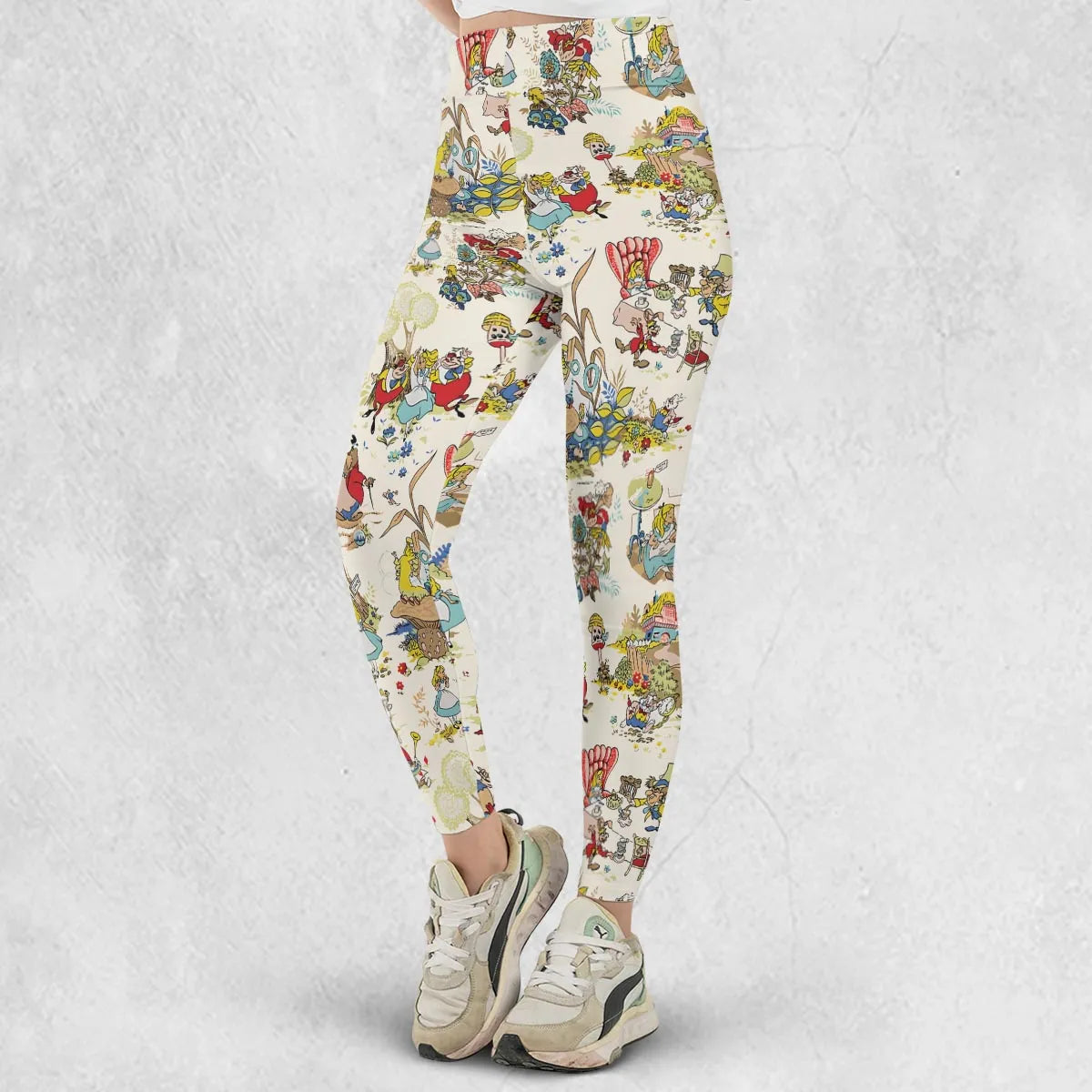 Alice In Wonderland Pattern Legging