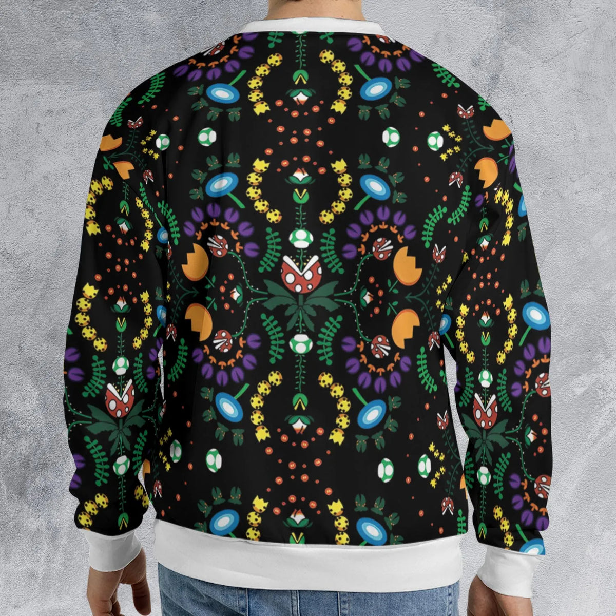 Mario Bros Piranha Plant All-over Print Sweatshirt