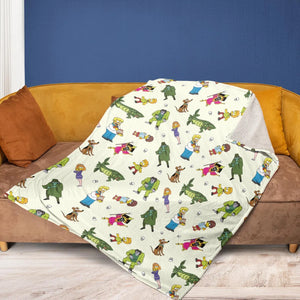 Mystery Simpsons Fleece Blanket
