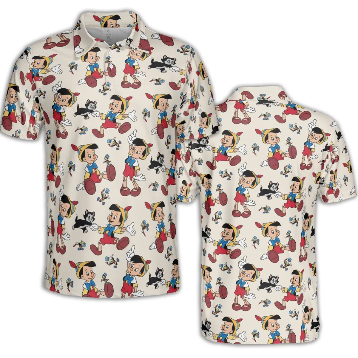 Whimsy Wear Pinocchio AOP Men/Women Polo Shirt