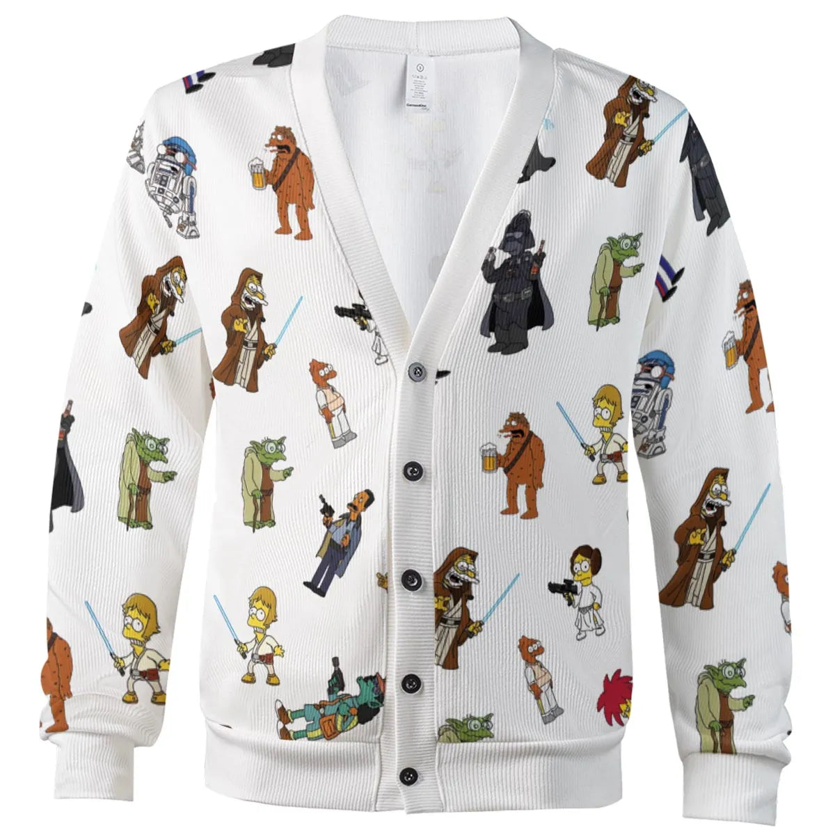 Simpsons Star Wars Mashup Cardigan