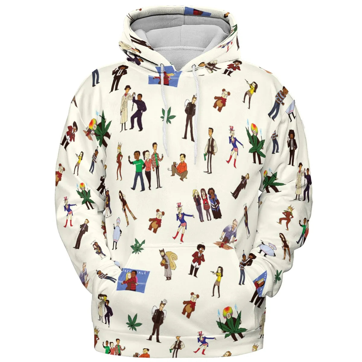 Community Characters Costumes Pattern All-over Print Hoodie